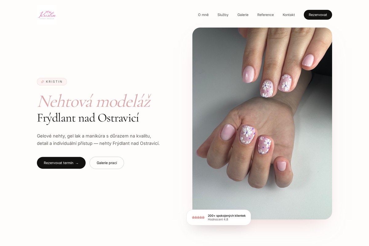 Web – Kristin nehtová modeláž